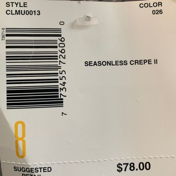 NWT Liz Claiborne Fully Lined Grey Straight Skirt Dress Business Casual size 8 - Picture 6 of 11